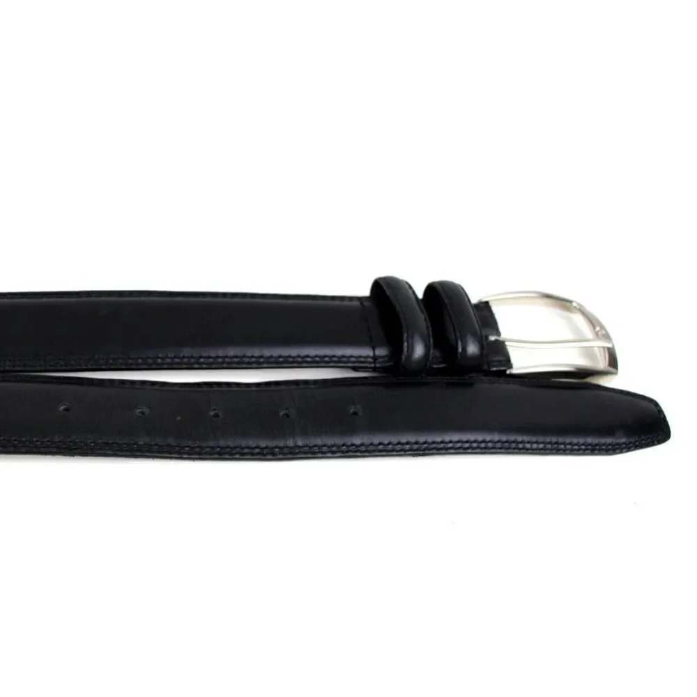 CLASSIC BLACK GENUINE LEATHER 1.25